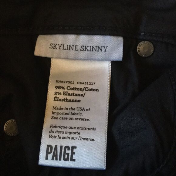 Paige Skyline Skinny Jeans Sz 25 - Picture 6 of 6
